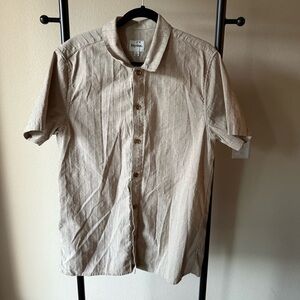 Rhythm Light Brown Casual Button Down Shirt
